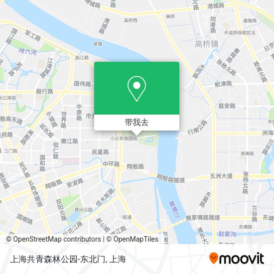 上海共青森林公园-东北门地图