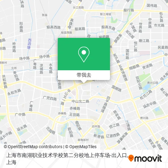 上海市南湖职业技术学校第二分校地上停车场-出入口地图