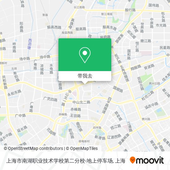 上海市南湖职业技术学校第二分校-地上停车场地图