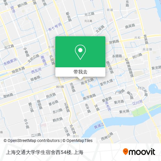 上海交通大学学生宿舍西54楼地图