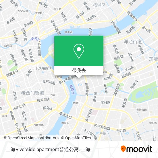 上海Riverside apartment普通公寓地图