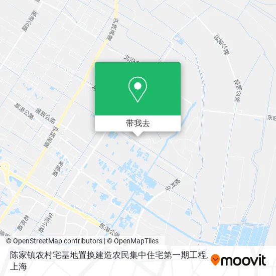 陈家镇农村宅基地置换建造农民集中住宅第一期工程地图