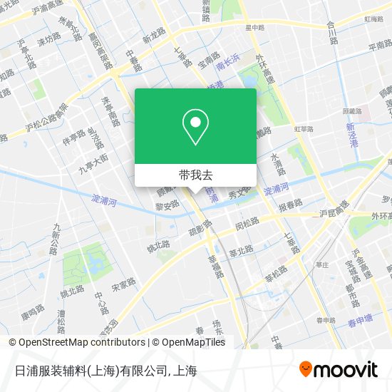 日浦服装辅料(上海)有限公司地图