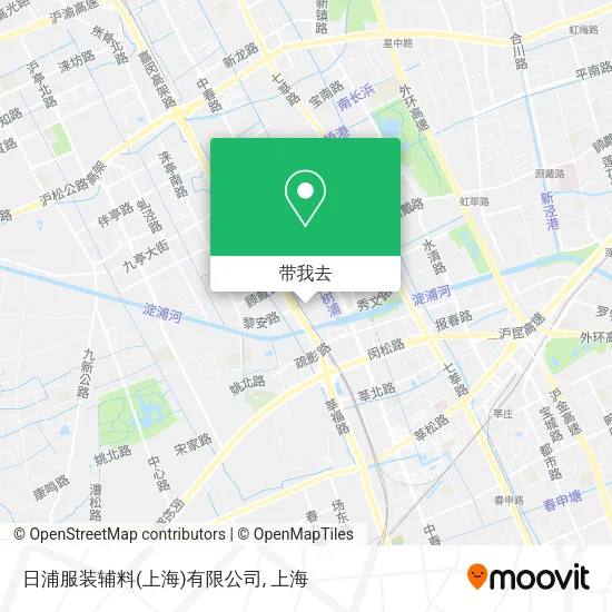 日浦服装辅料(上海)有限公司地图