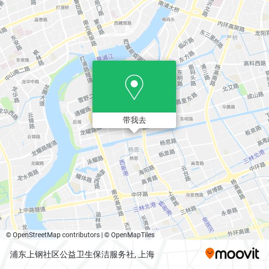 浦东上钢社区公益卫生保洁服务社地图