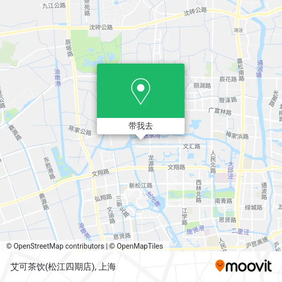 艾可茶饮(松江四期店)地图