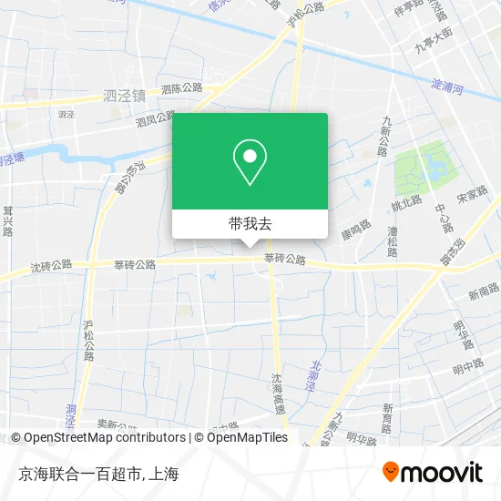 京海联合一百超市地图