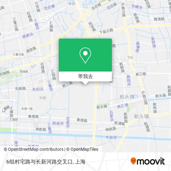 6组村宅路与长新河路交叉口地图