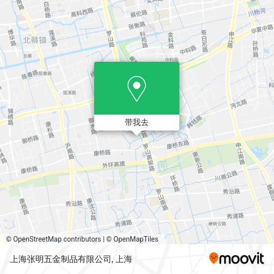 上海张明五金制品有限公司地图