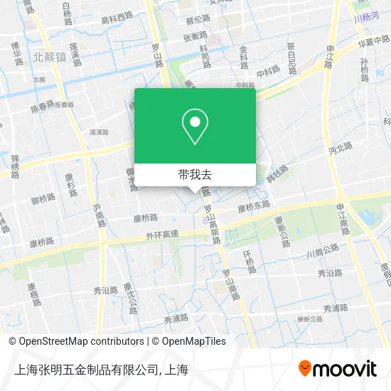 上海张明五金制品有限公司地图
