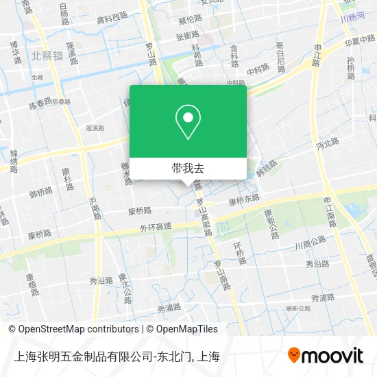 上海张明五金制品有限公司-东北门地图