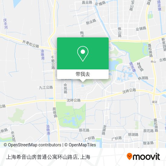上海希音山房普通公寓环山路店地图