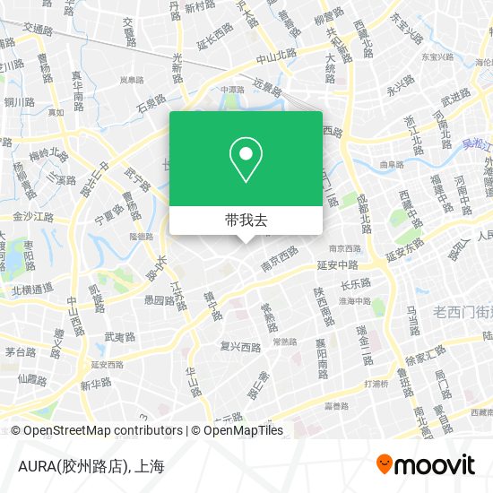 AURA(胶州路店)地图