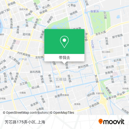 芳芯路175弄小区地图