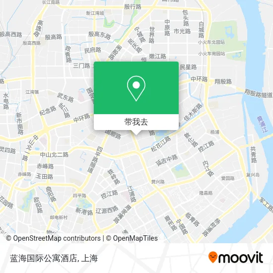 蓝海国际公寓酒店地图