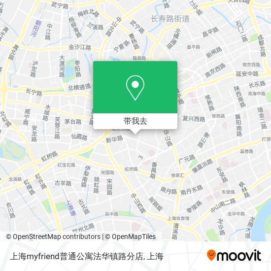 上海myfriend普通公寓法华镇路分店地图