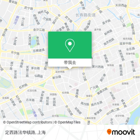 定西路法华镇路地图