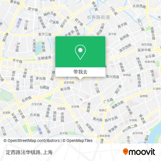 定西路法华镇路地图