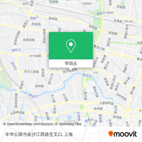 丰华公路与金沙江西路交叉口地图