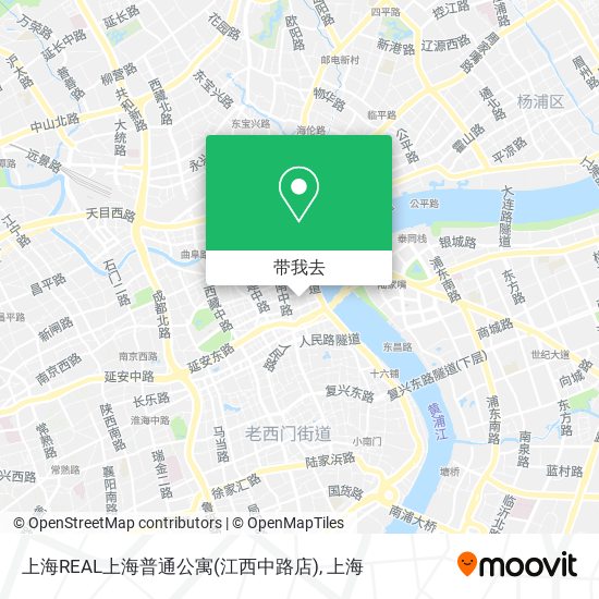 上海REAL上海普通公寓(江西中路店)地图