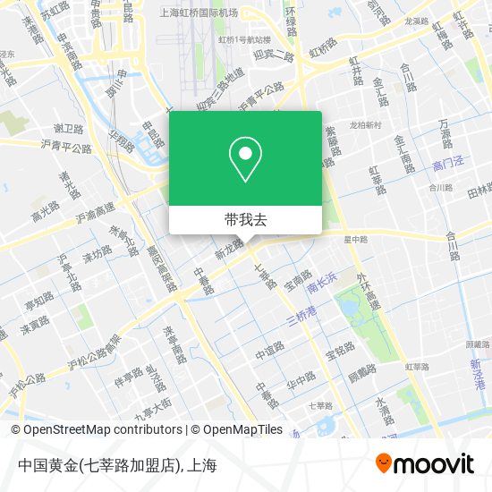 中国黄金(七莘路加盟店)地图