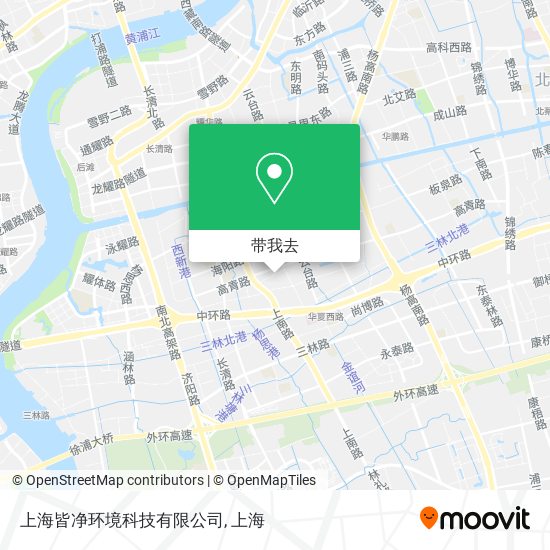 上海皆净环境科技有限公司地图