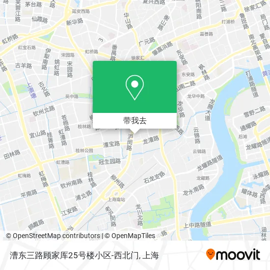 漕东三路顾家厍25号楼小区-西北门地图
