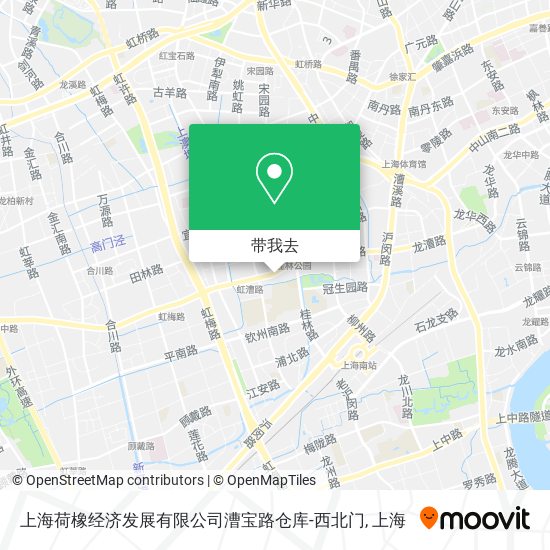 上海荷橡经济发展有限公司漕宝路仓库-西北门地图