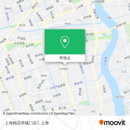 上海精品羊绒门店1地图