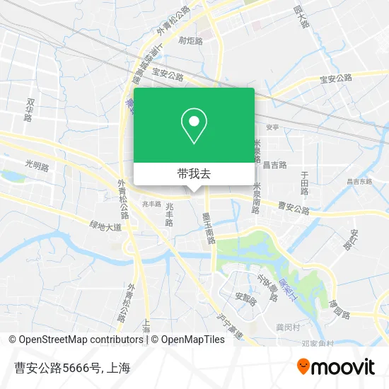 曹安公路5666号地图