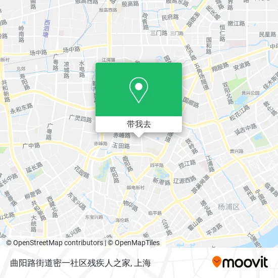 曲阳路街道密一社区残疾人之家地图
