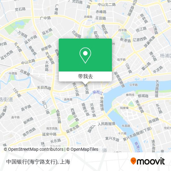 中国银行(海宁路支行)地图