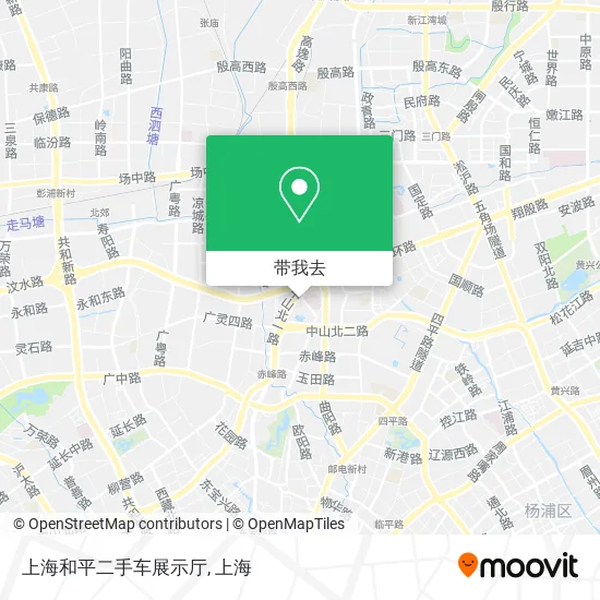 上海和平二手车展示厅地图