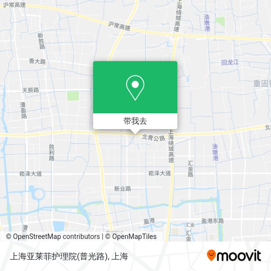 上海亚莱菲护理院(普光路)地图