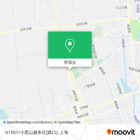 G1501/小昆山服务区(路口)地图