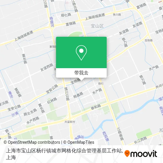 上海市宝山区杨行镇城市网格化综合管理基层工作站地图
