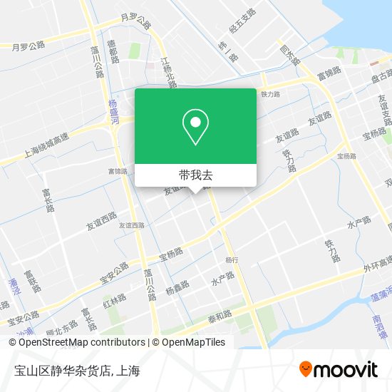 宝山区静华杂货店地图