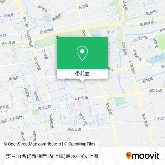 贺兰山名优新特产品(上海)展示中心地图