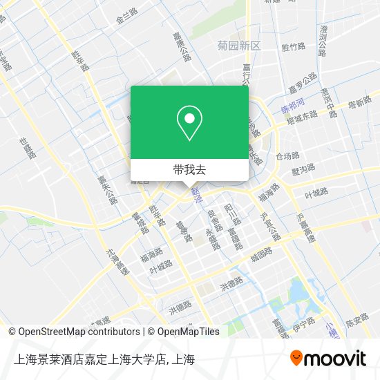 上海景莱酒店嘉定上海大学店地图