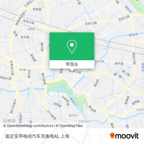 嘉定安亭电动汽车充换电站地图
