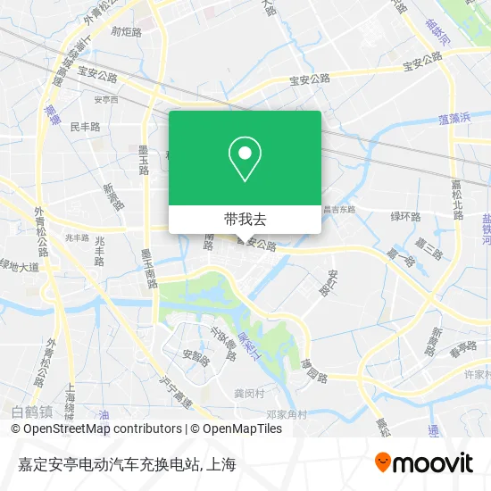 嘉定安亭电动汽车充换电站地图