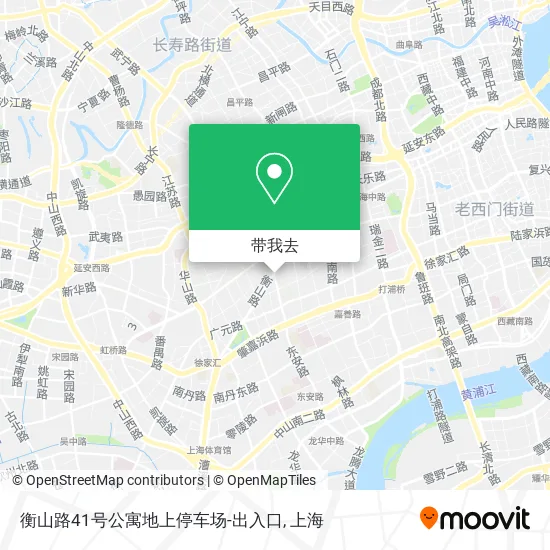 衡山路41号公寓地上停车场-出入口地图