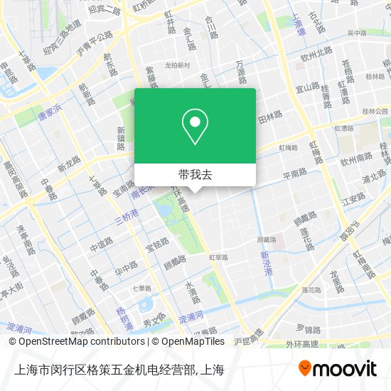 上海市闵行区格策五金机电经营部地图