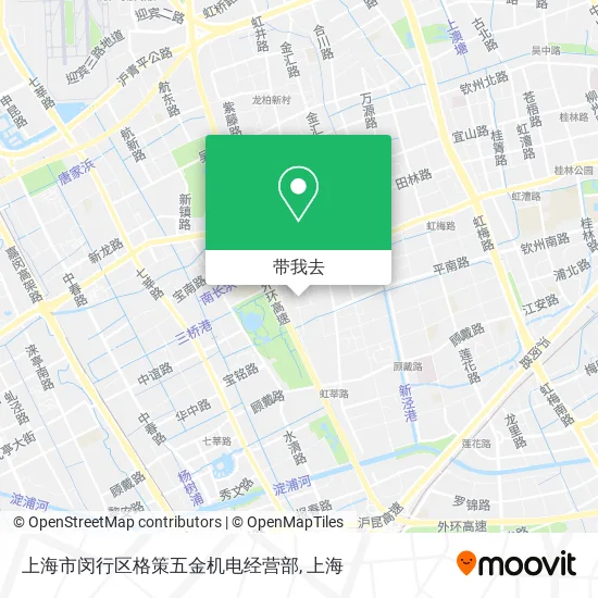 上海市闵行区格策五金机电经营部地图
