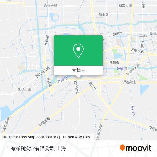 上海澎利实业有限公司地图