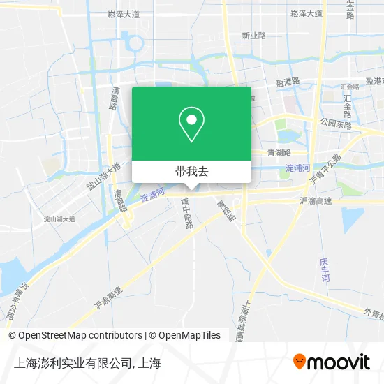 上海澎利实业有限公司地图
