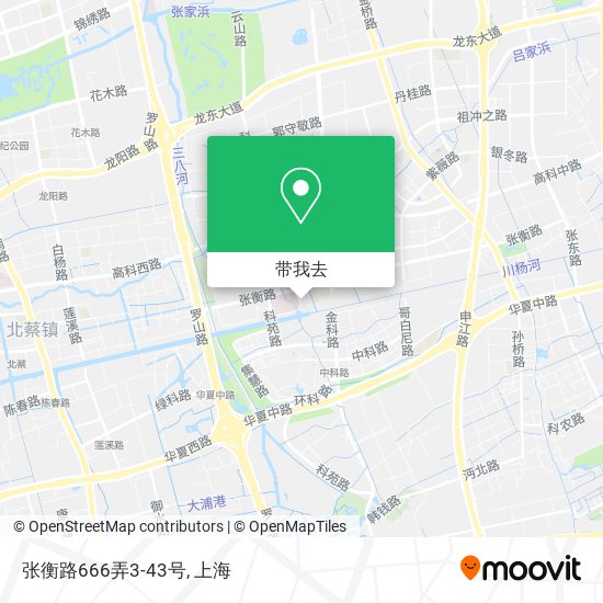 张衡路666弄3-43号地图