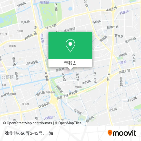 张衡路666弄3-43号地图
