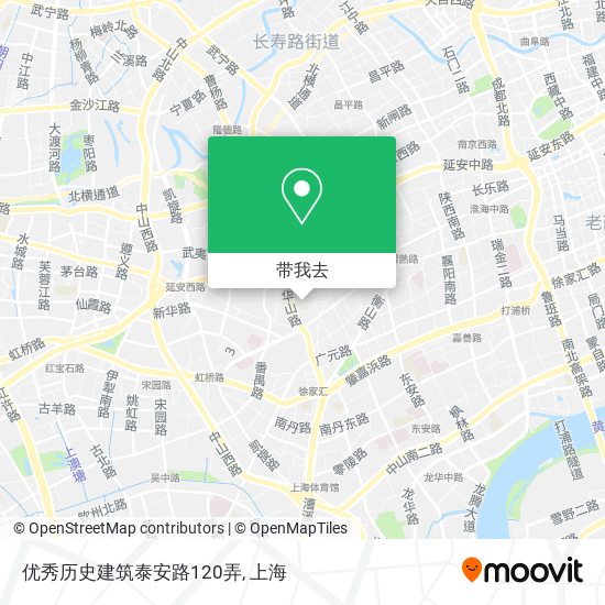 优秀历史建筑泰安路120弄地图