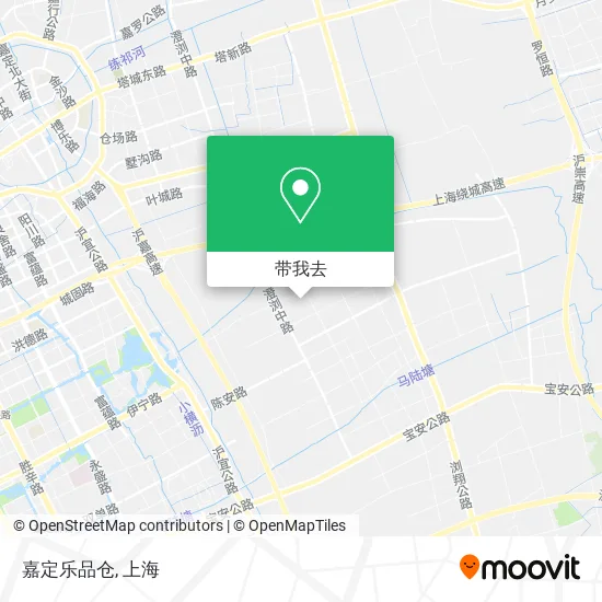 嘉定乐品仓地图